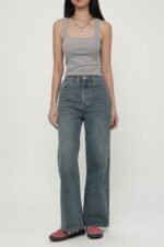 Petite Klaude Straight Leg Denim Jeans Version 2 - Image 17