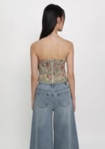 Aretha Lace Hem Padded Tube Top (Floral) - Image 7