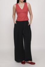 Samuel Pleated Wide Leg Pants - Image 5