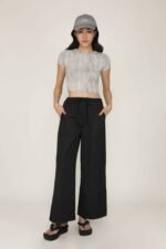 Skyler Drawstring Wide Leg Pants - Image 8