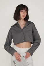 Sylvie Cropped Shirt - Image 15