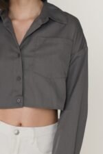 Sylvie Cropped Shirt - Image 17