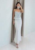 Elara Mesh Fishtail Maxi Skirt - Image 8
