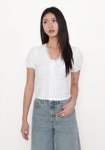 Elyana Puff Sleeve Lace Blouse
