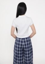 Liana Lace Trim Polo Tee - Image 7
