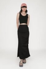 Yuna Ruched Maxi Skirt - Image 6