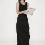 Yuna Ruched Maxi Skirt