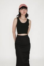 Yuna Ruched Maxi Skirt - Image 2
