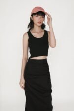 Yuna Ruched Maxi Skirt - Image 5