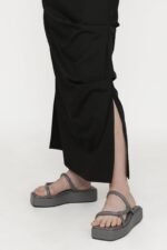 Yuna Ruched Maxi Skirt - Image 3