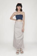 Yuna Ruched Maxi Skirt - Image 20
