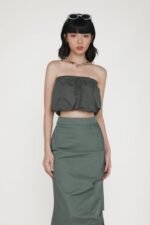 Yuna Ruched Maxi Skirt - Image 12